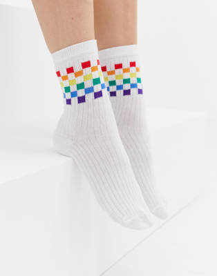 rainbow checkerboard jacket