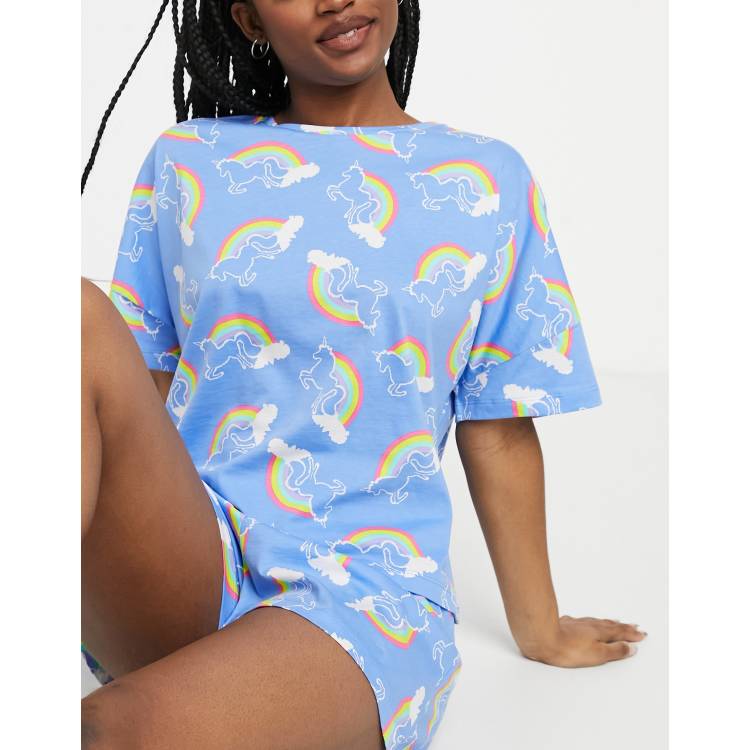 Asos rainbow top online