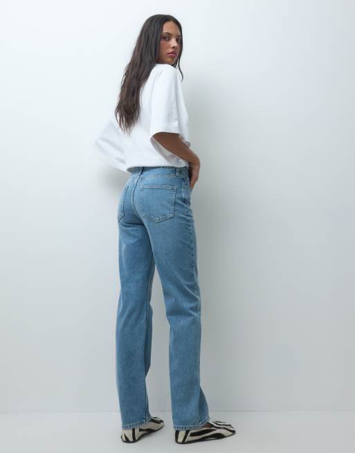ASOS DESIGN raka jeans i ljus tvätt, 5 av 5