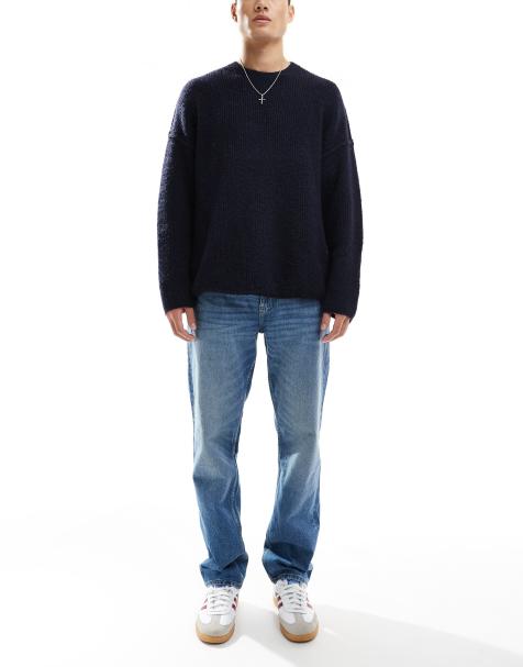 ASOS DESIGN – Raka stretchjeans i mellanljus tvätt - view 1