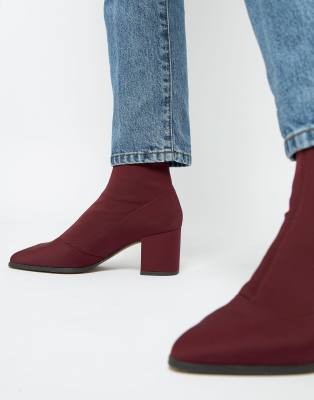 asos burgundy boots