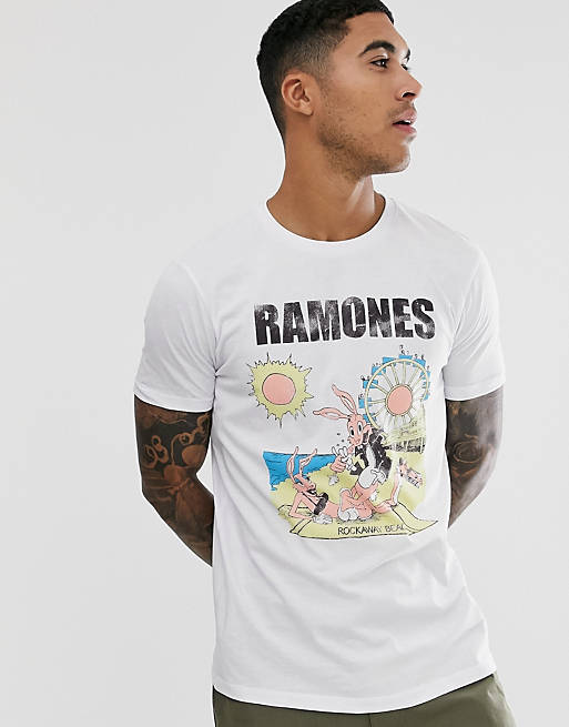 rille retort Fremhævet ASOS DESIGN Ramones band t-shirt | ASOS
