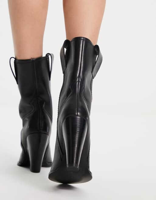 Wedge western boots sales