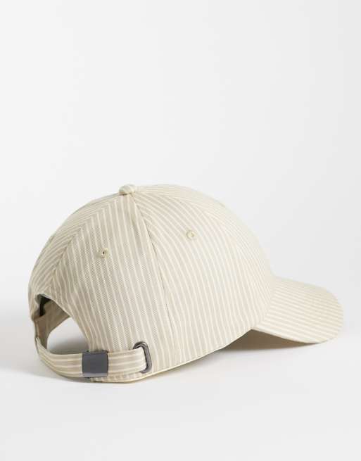 ASOS DESIGN randig baseballkeps i neutral, 3 av 3