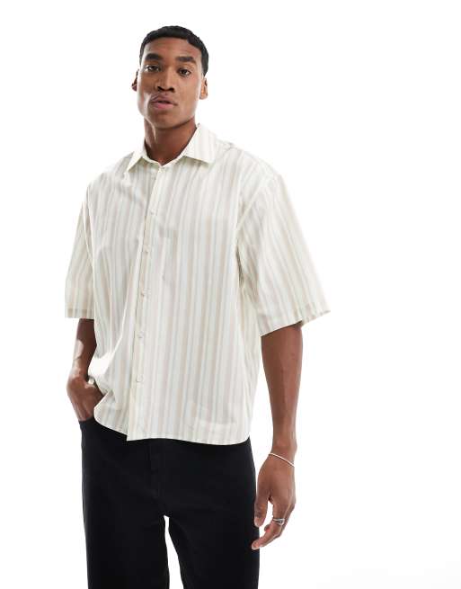 ASOS DESIGN – Randig skjorta i boxig oversize passform