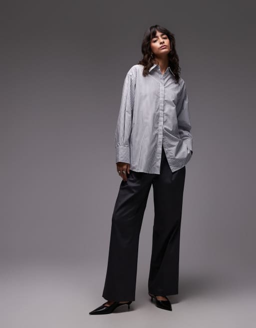 ASOS DESIGN – Randig skjorta i oversize med veck, 3 av 4