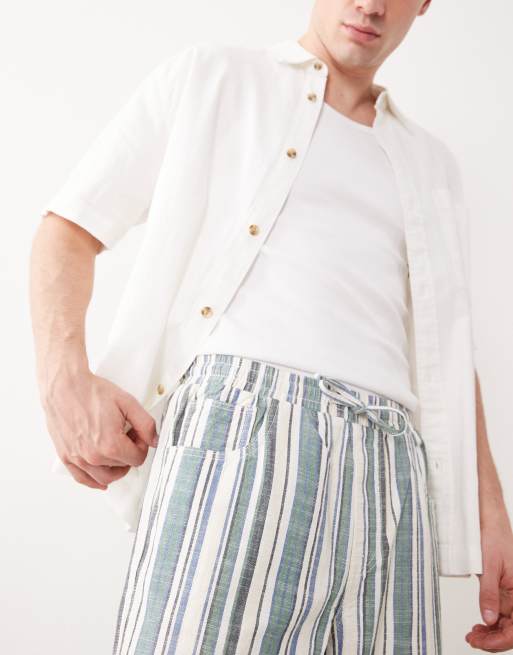 ASOS DESIGN – Randiga, elastiska byxor i baggy fit, 2 av 5