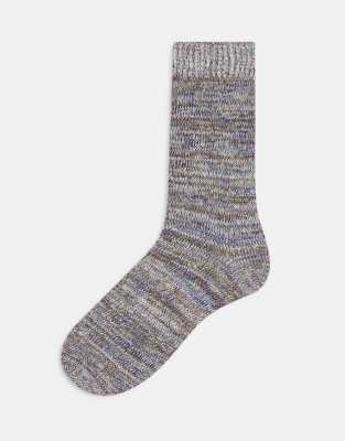 ASOS DESIGN random feed brown socks | ASOS