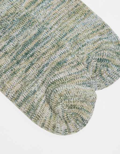 ASOS DESIGN random feed sock in green | ASOS