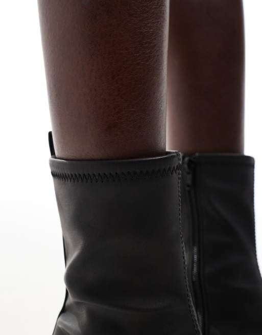 ASOS DESIGN - Ranger - Nette laarzen met halfhoge hak in gepolijst bruin, 3 van 4