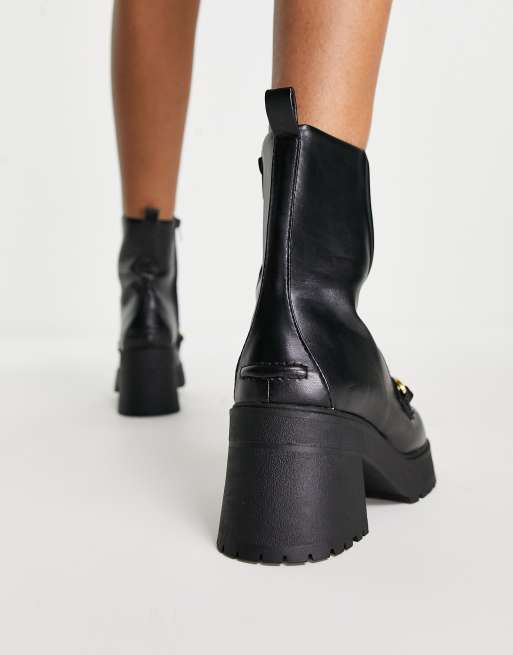 Asos chunky heel boots sale