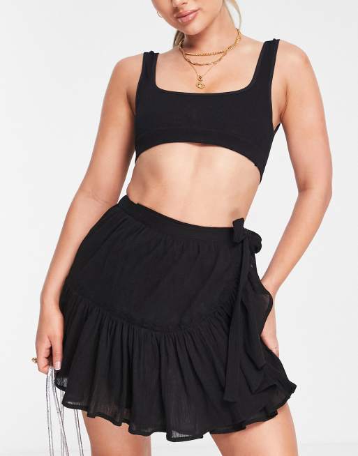 High waisted beach on sale skirt