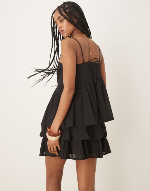ASOS DESIGN rara mini skirt in black, 2 of 5
