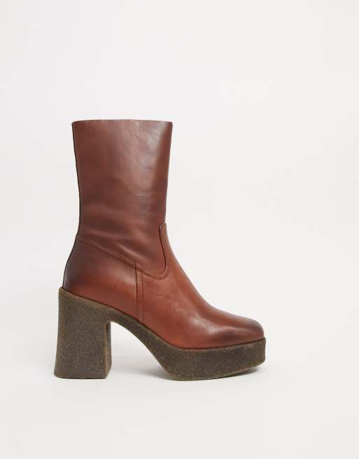 Brown boots outlet asos