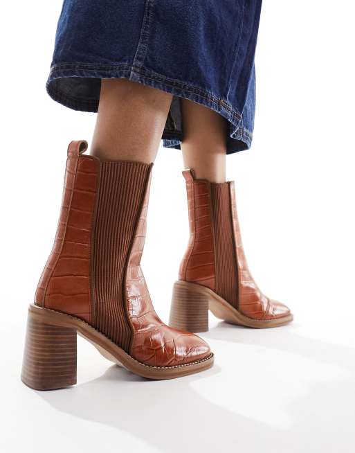 Asos tan store chelsea boots