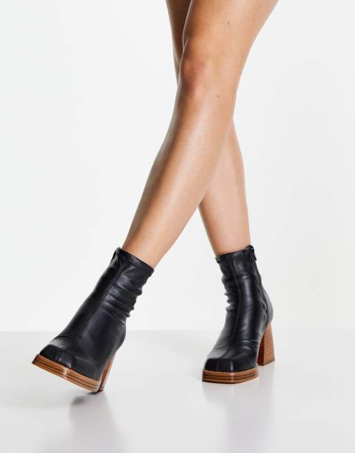 Asos square clearance toe boots