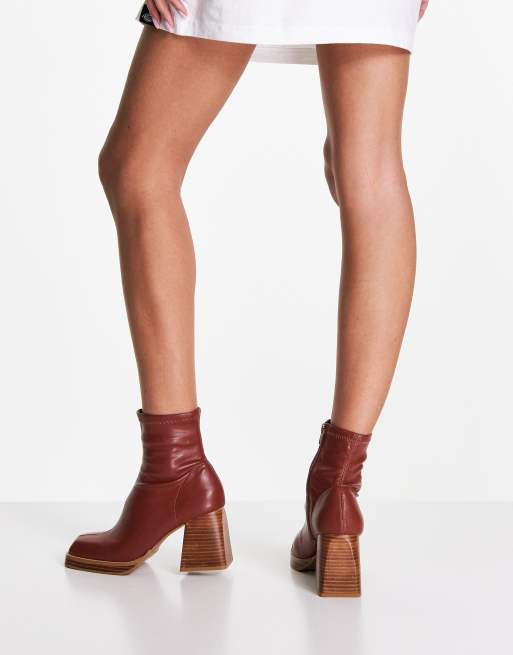 Brown boots clearance asos