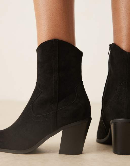 ASOS DESIGN – Rational – Cowboy-Stiefel in Schwarz mit Absatz, 3 von 4