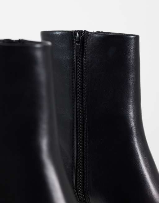 ASOS DESIGN Raul Western-Stiefeletten mit Absatz in Schwarz, 3 von 4