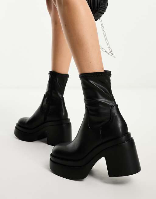 Asos chunky 2025 heel boots