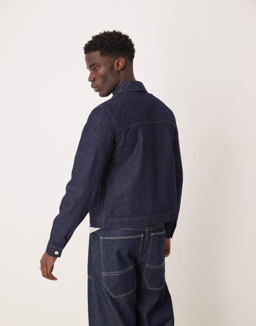 ASOS DESIGN raw denim harrington jacket - part of a set | ASOS