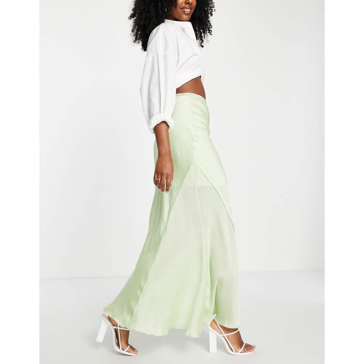 [RRACE] / ☆ Textured Bias Skirt / Ivory archive-bias-maxi-skirt-ivory-