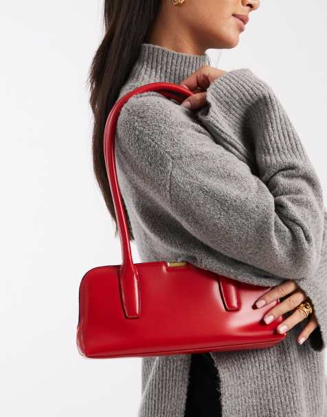 ASOS DESIGN - Rød bowlertaske med aflangt design - view 1