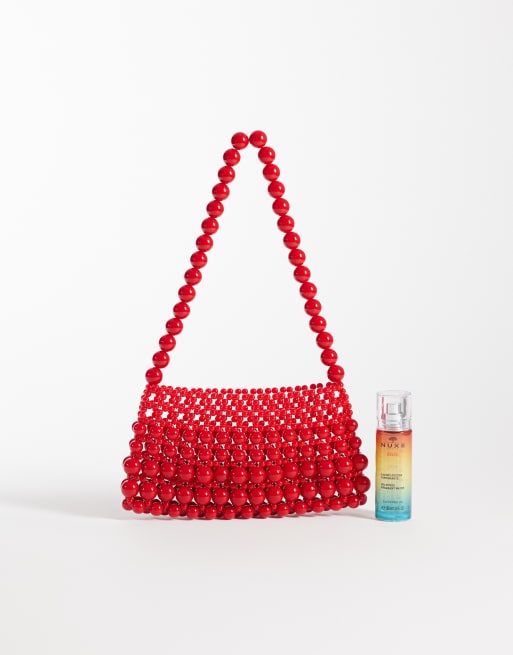 ASOS DESIGN - Rød clutch-taske med perler, 2 af 4