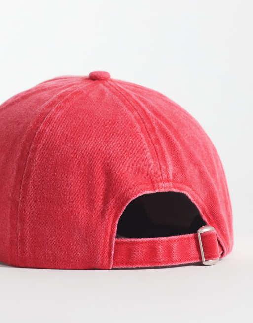 ASOS DESIGN - Rød kasket med fiskemotiv, 3 af 3