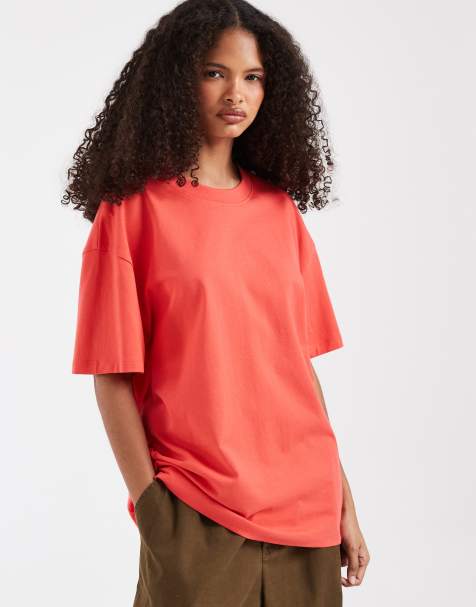 ASOS DESIGN - Rød oversized T-shirt - view 1