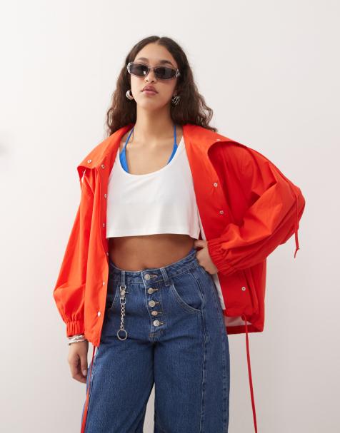 ASOS DESIGN - Rød skjortejakke i poplin - view 1
