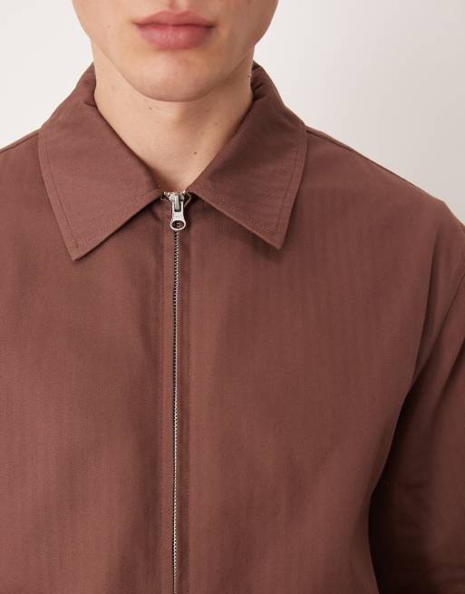 ASOS DESIGN – Rdzawa kurtka w jodełkę , 5 z 5