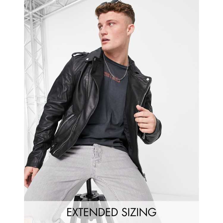 Asos black shop biker jacket