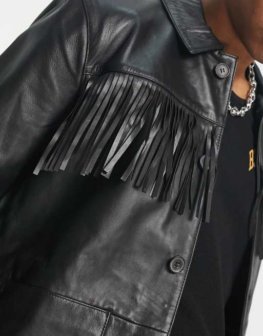 Mens fringe outlet jacket asos