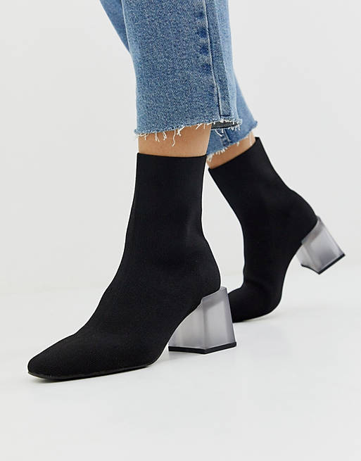 ASOS DESIGN Reality ankle boots in black