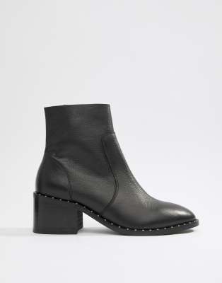 mid ankle black boots