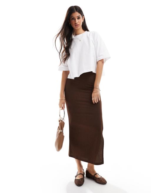 ASOS DESIGN - Recht cropped T-shirt in wit, 2 van 4