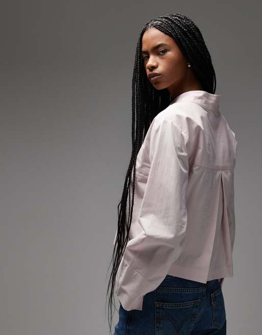 ASOS DESIGN - Recht overhemd met Chinese boord in licht lila, 2 van 4