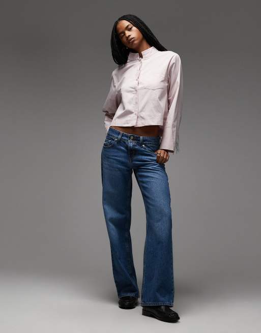 ASOS DESIGN - Recht overhemd met Chinese boord in licht lila, 4 van 4