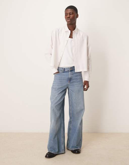 ASOS DESIGN - Recht oversized poplin overhemd in lichtroze, 2 van 4