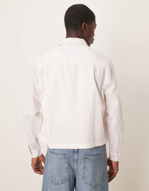ASOS DESIGN - Recht oversized poplin overhemd in lichtroze, 4 van 4
