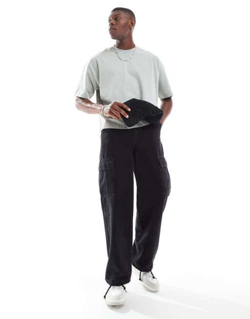 ASOS DESIGN - Recht oversized T-shirt met grafische autoprint in lichtgrijs, 2 van 4