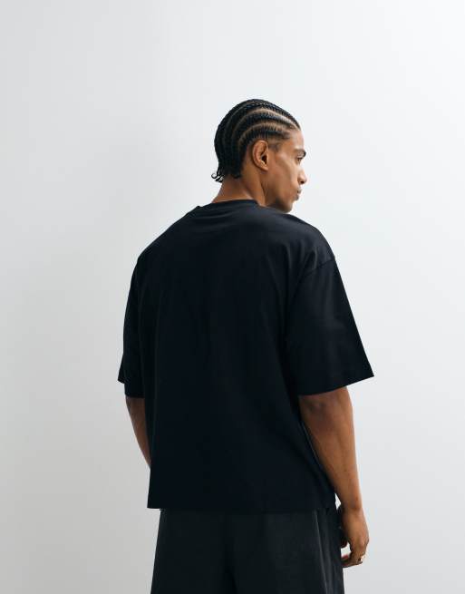 ASOS DESIGN - Recht oversized T-shirt met grafische autoprint in zwart, 5 van 5