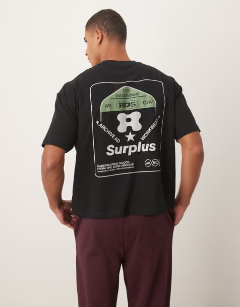 ASOS DESIGN - Recht oversized T-shirt met straatprint op de achterkant in zwart - view 1