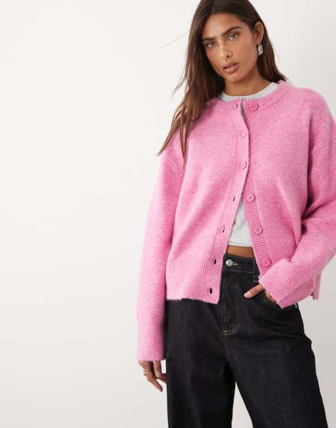 ASOS DESIGN - Recht vest met zijsplit in roze - view 1