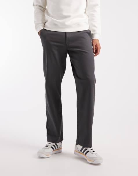 ASOS DESIGN - Rechte chino's in zwart met wassing - view 1