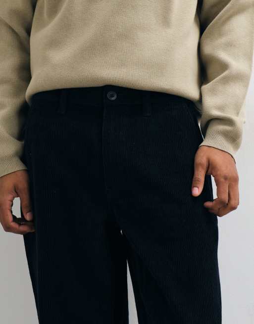ASOS DESIGN rechte corduroy broek in zwart, 5 van 5