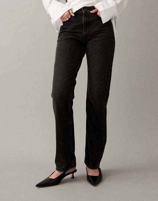 ASOS DESIGN - Rechte jeans in jaren 90-stijl in zwart , 3 van 7