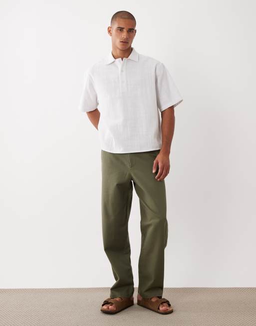 ASOS DESIGN - Rechte rugbytop met linnenlook in wit, 2 van 5