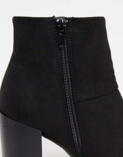 ASOS DESIGN Recite heeled ankle boots in black, 3 of 4